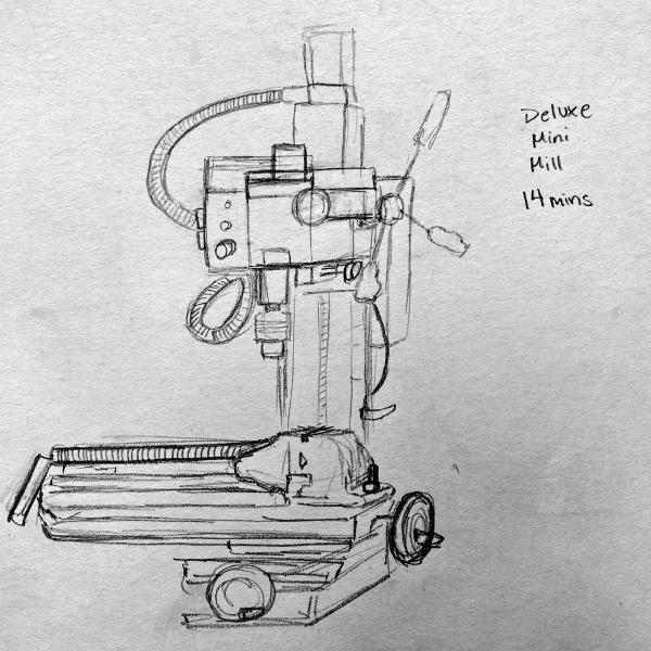 Timed warm-up sketch