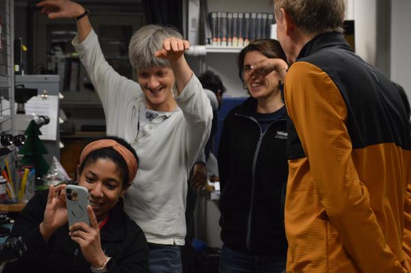 Science party coping dance moves from the other shift