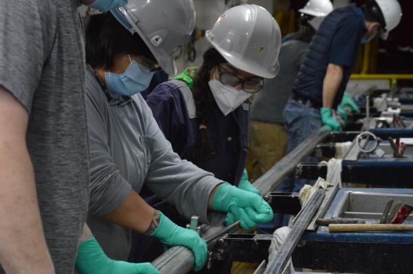 IODP crew on the catwalk