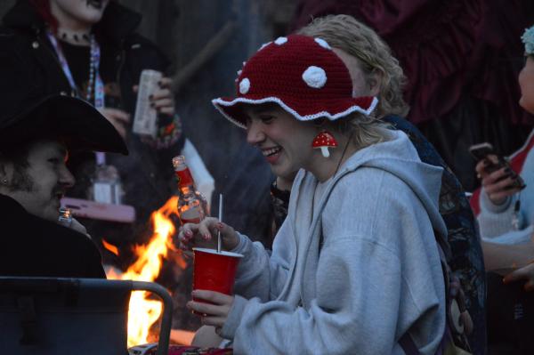 Campfire laughter