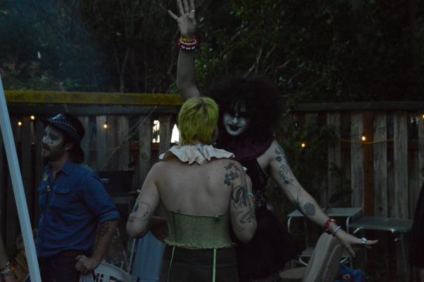 Midnight yard dancing