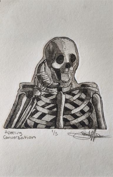 Apeeling Conversation 2015 Metal/Acid Print